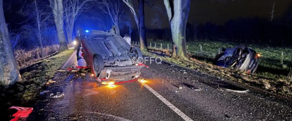 Verkehrsunfall mit mehreren eingeklemmten Personen