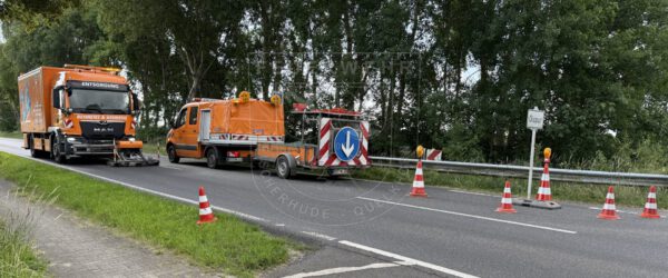 Getriebeöl auf Straße