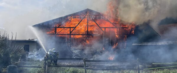 Großbrand in Scheune