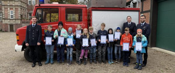 Brandflohabnahme unserer Löschdinos in Thedinghausen